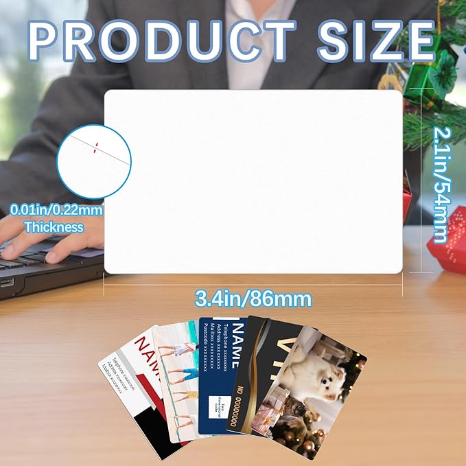 Custom Aluminum Business Cards – Durable, Sleek & Personalized (3.4" x 2.1")