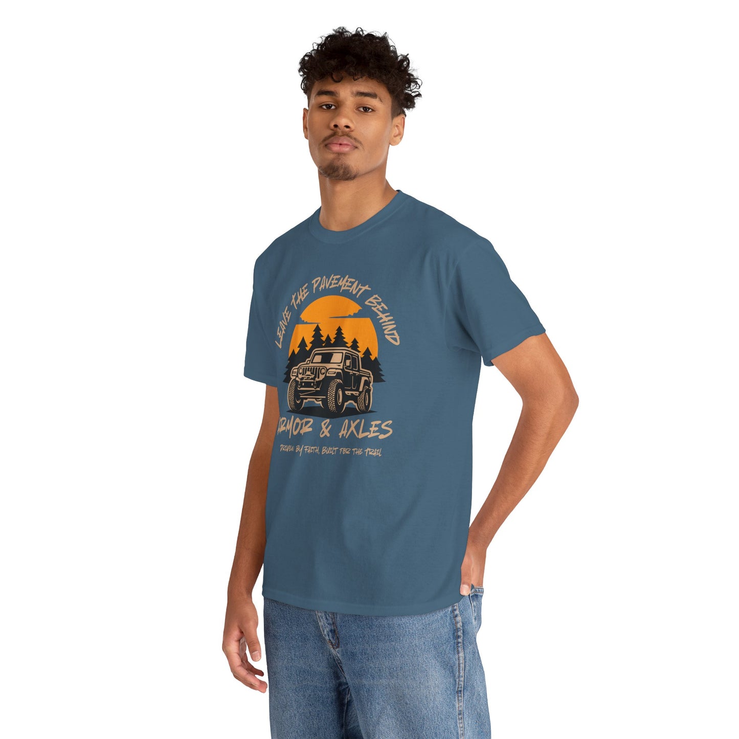 Leave The Pavement Behind Heavy Cotton Tee