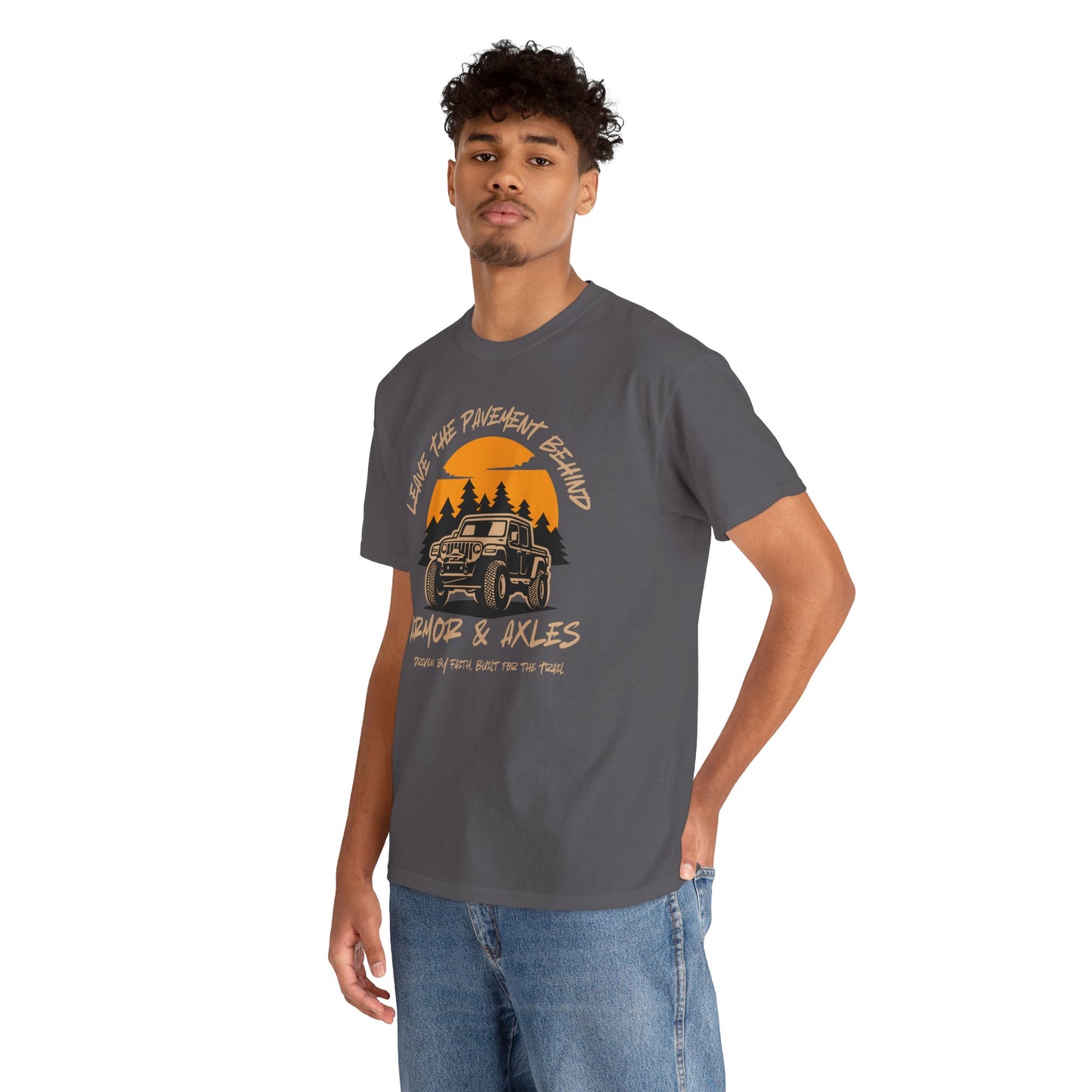 Leave The Pavement Behind Heavy Cotton Tee