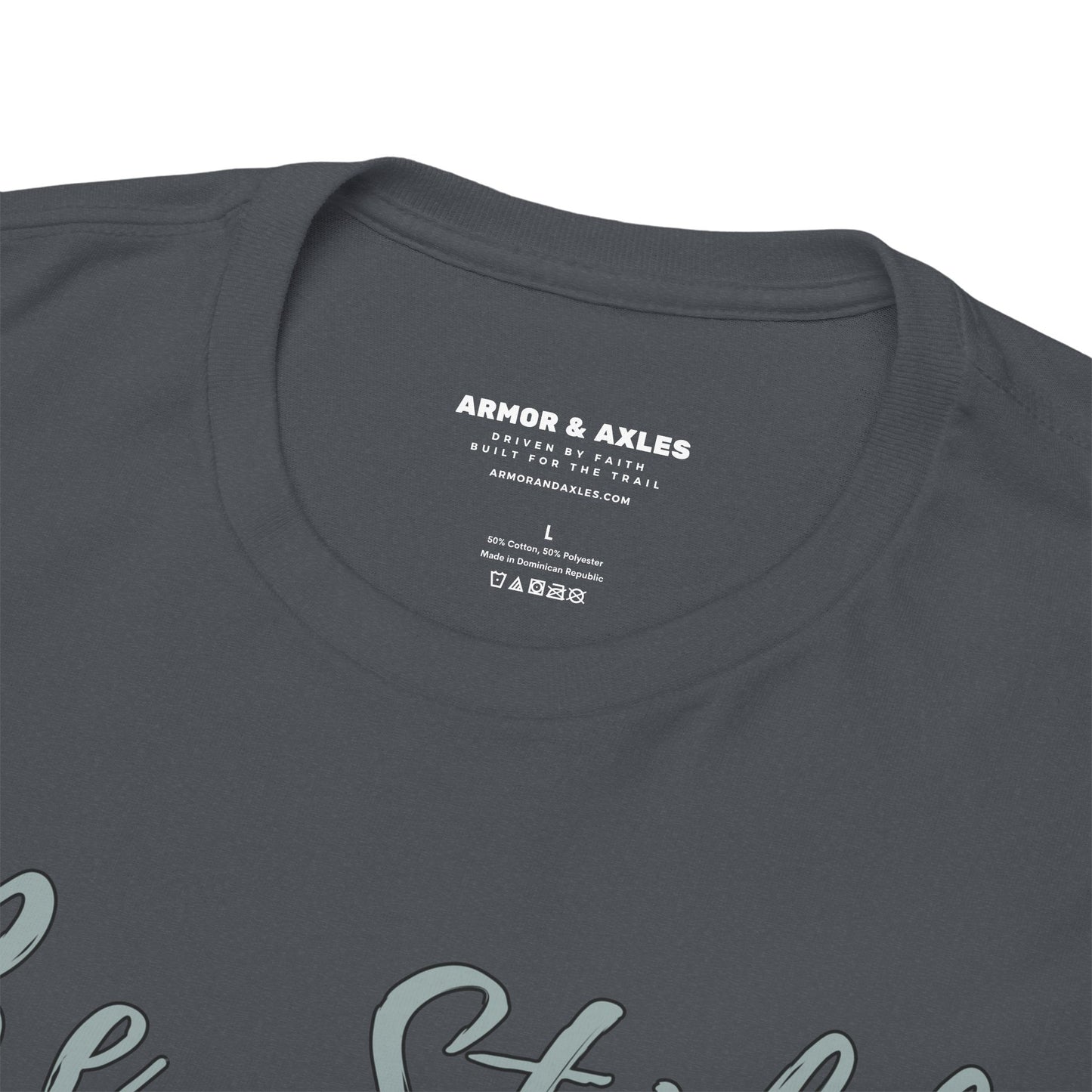 Be Still Inspirational 4x4 Mountain Sunset Tee – Psalms 46:10