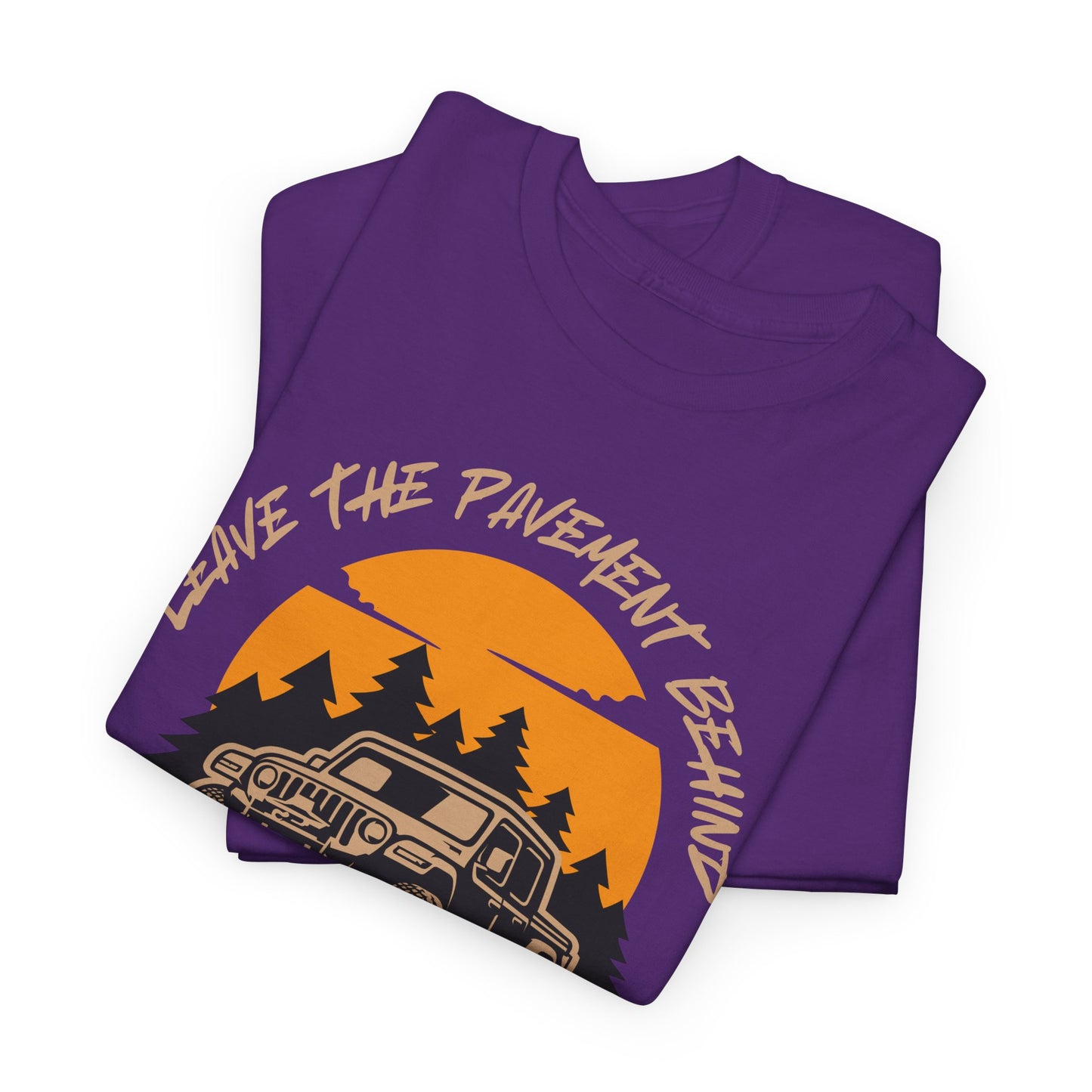 Leave The Pavement Behind Heavy Cotton Tee