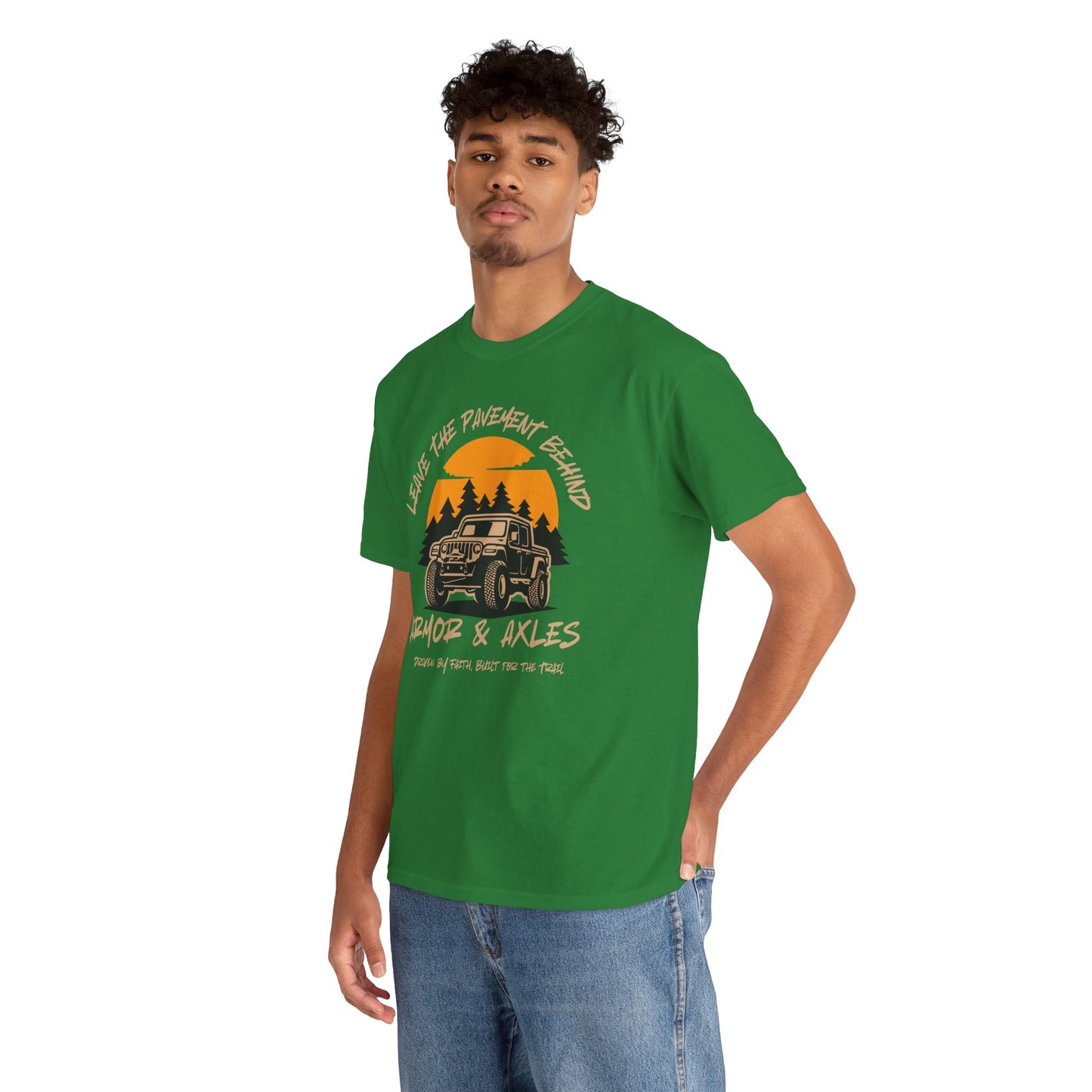 Leave The Pavement Behind Heavy Cotton Tee