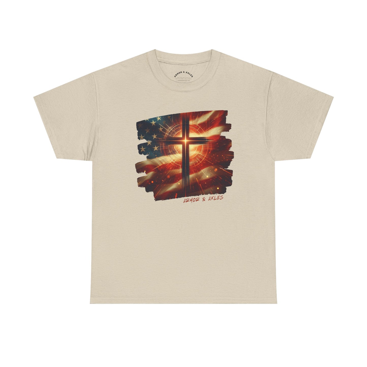 Radiant Cross American Flag T-Shirt