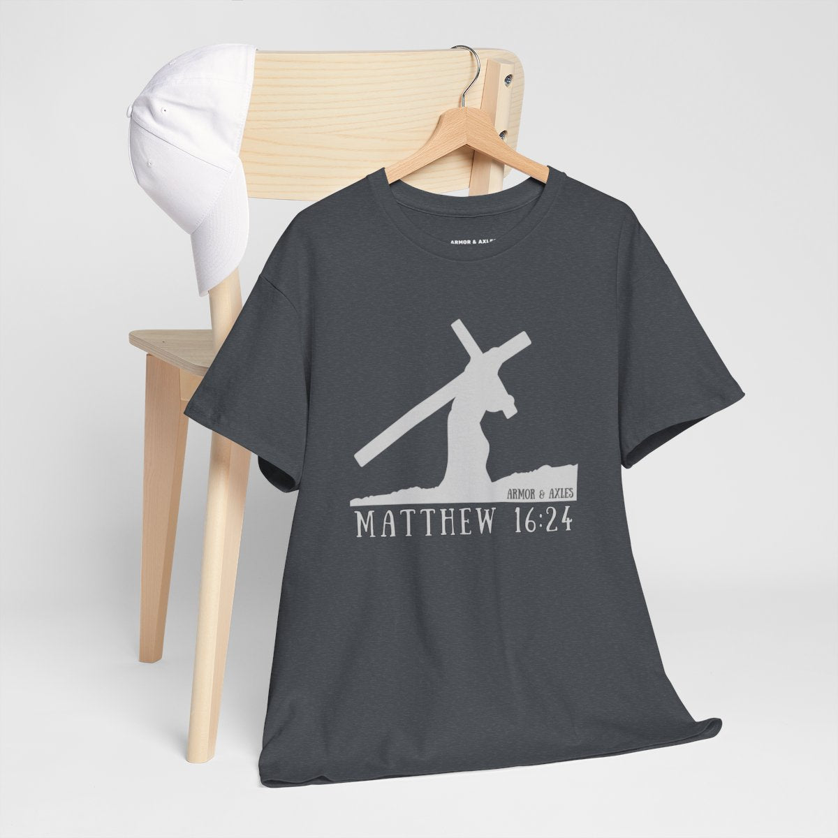 Carry Your Cross T-Shirt - Mathew 16:24