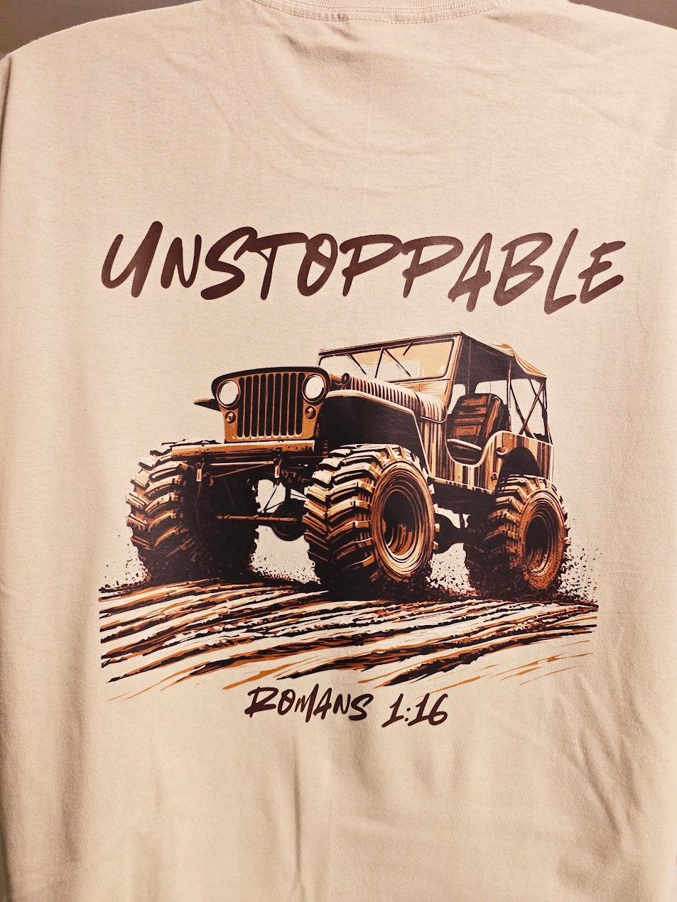 Unstoppable Faith Off-Road Tee – Romans 1:16