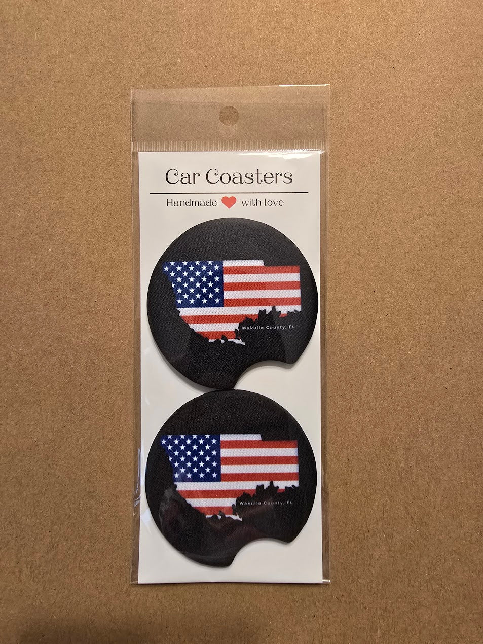 Neoprene Car Coasters – Pack of 2 | Personalized Auto Accessories