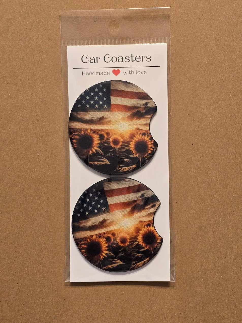 Neoprene Car Coasters – Pack of 2 | Personalized Auto Accessories
