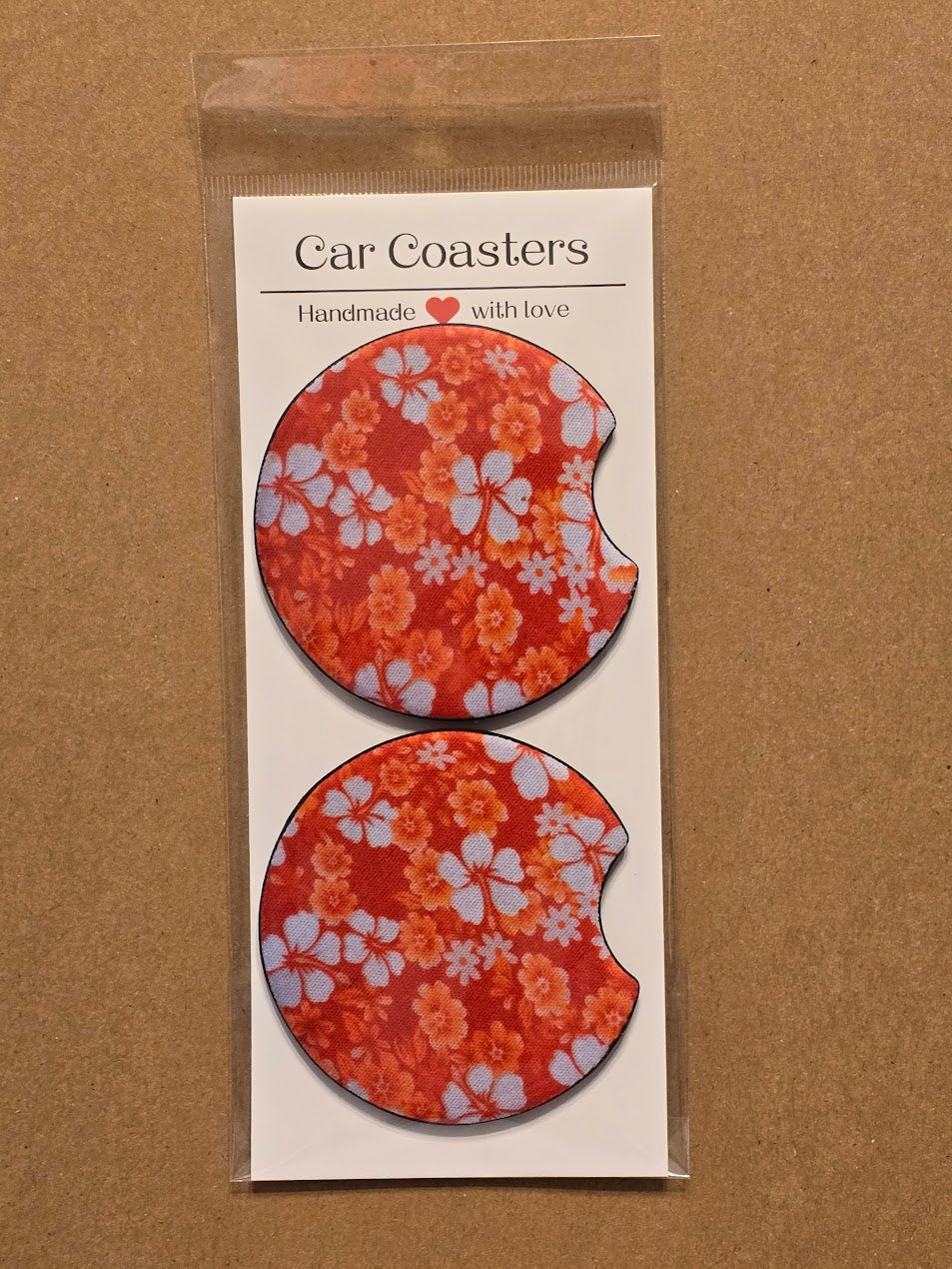 Neoprene Car Coasters – Pack of 2 | Personalized Auto Accessories