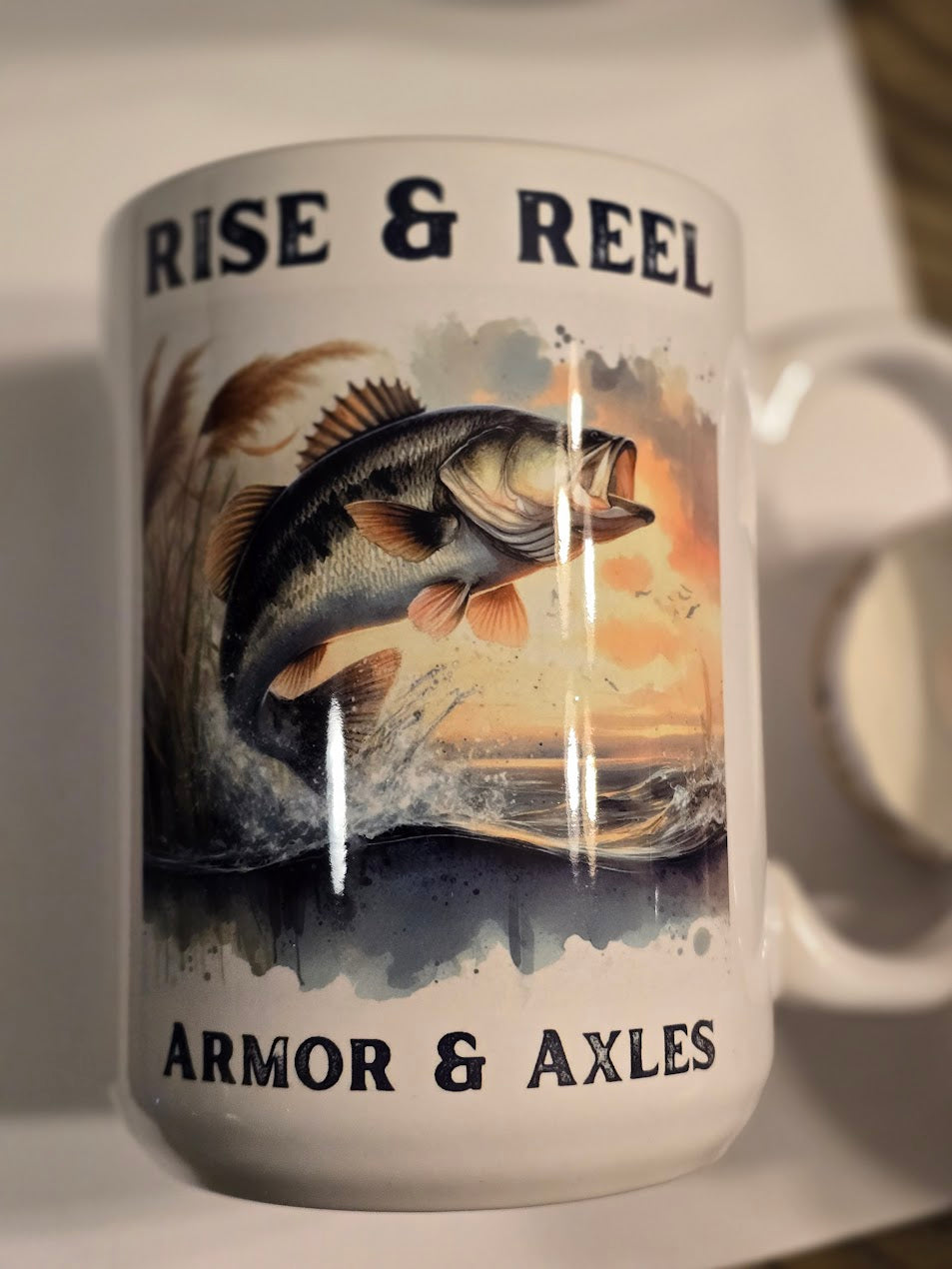 Rise & Reel Ceramic Mug 15oz