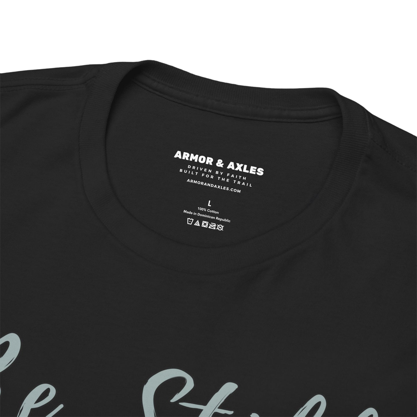 Be Still Inspirational 4x4 Mountain Sunset Tee – Psalms 46:10