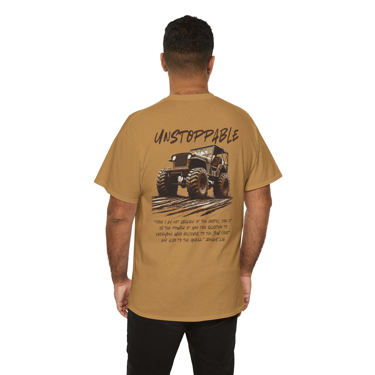 Unstoppable Faith Off-Road T-shirt – Romans 1:16