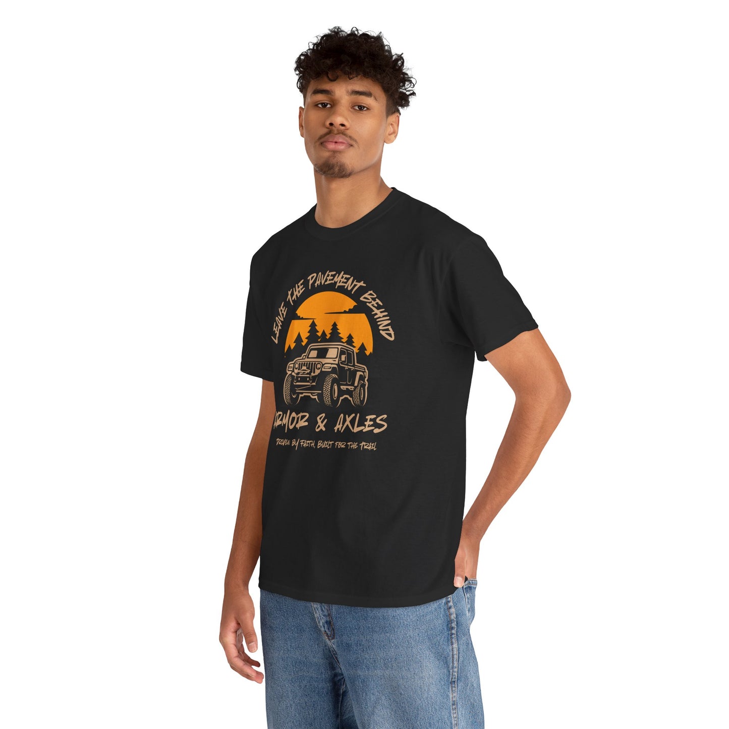 Leave The Pavement Behind Heavy Cotton Tee
