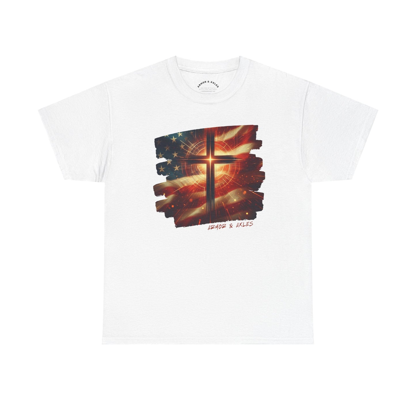 Radiant Cross American Flag T-Shirt