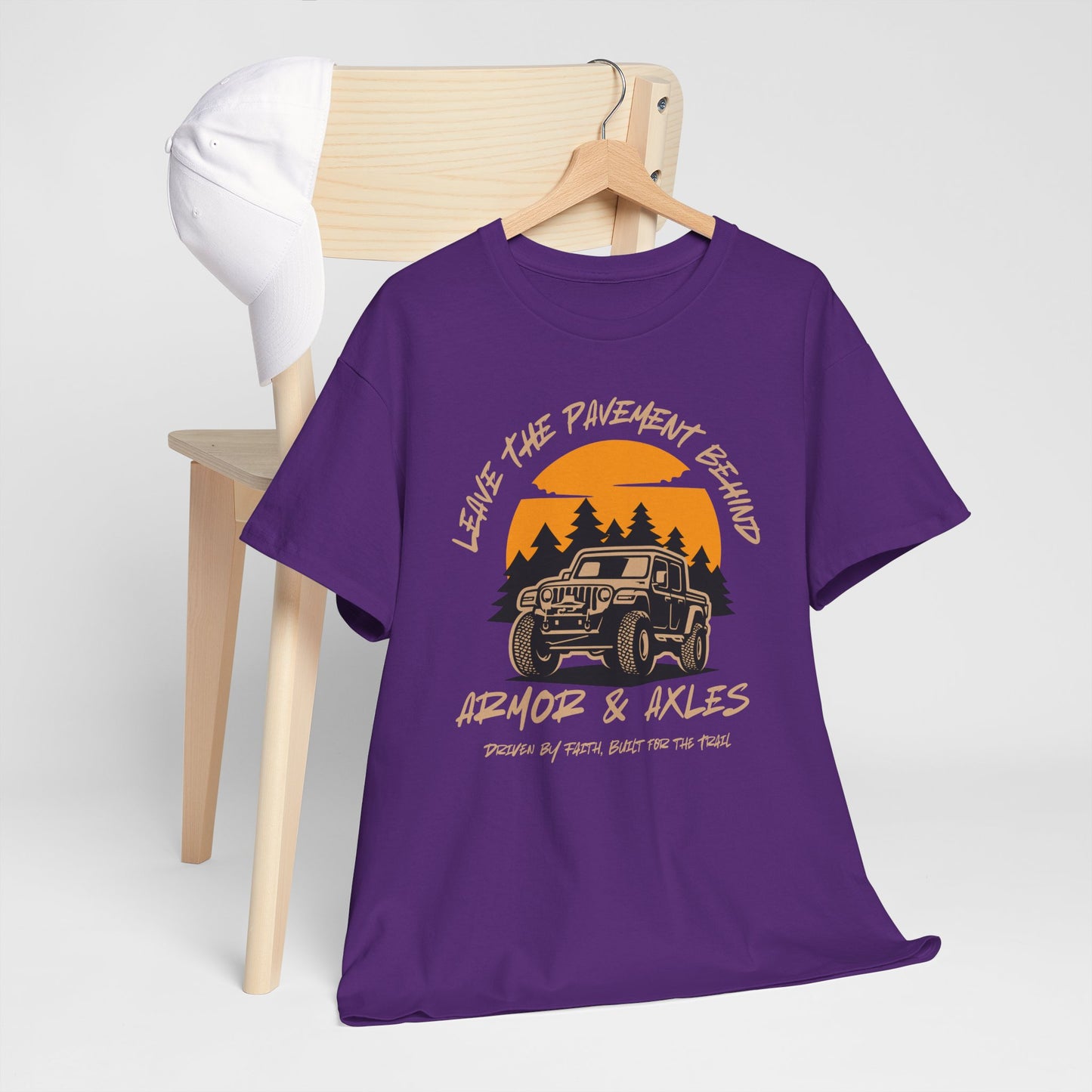 Leave The Pavement Behind Heavy Cotton Tee