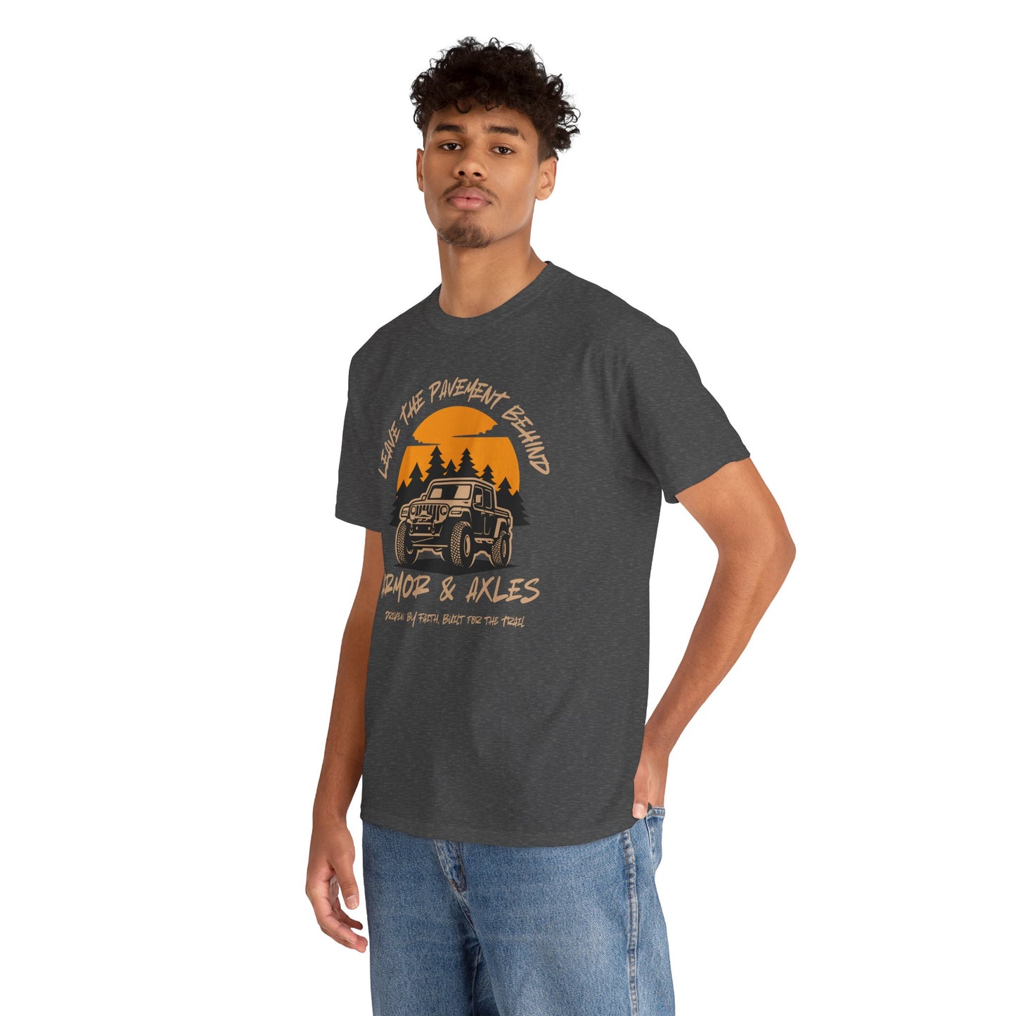 Leave The Pavement Behind Heavy Cotton Tee