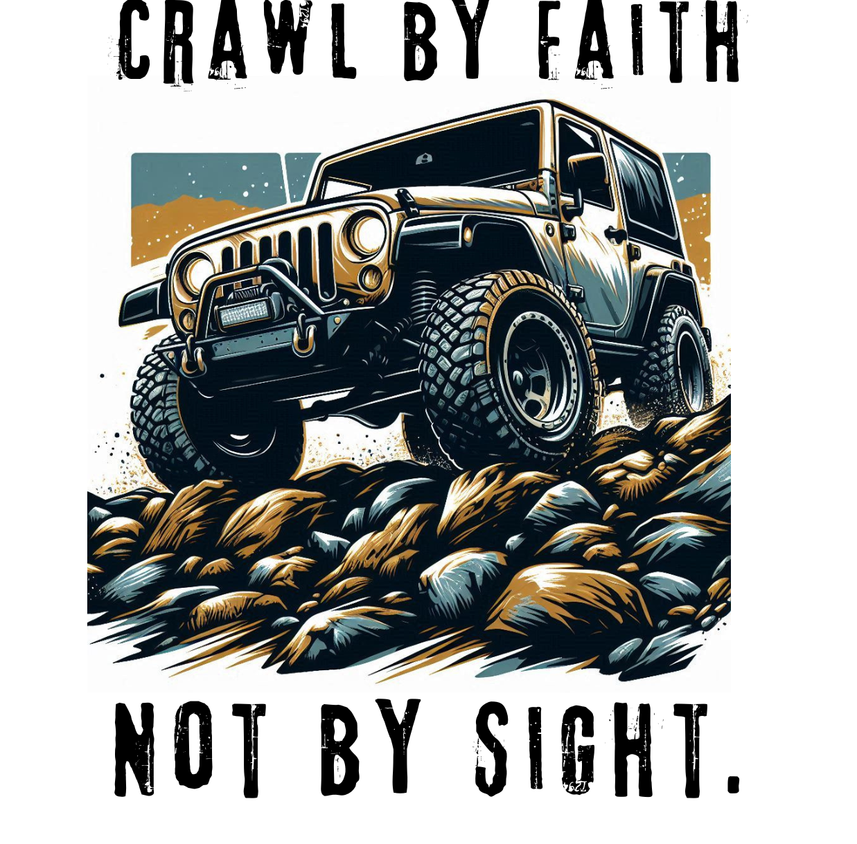 Crawl By Faith Ceramic Mug