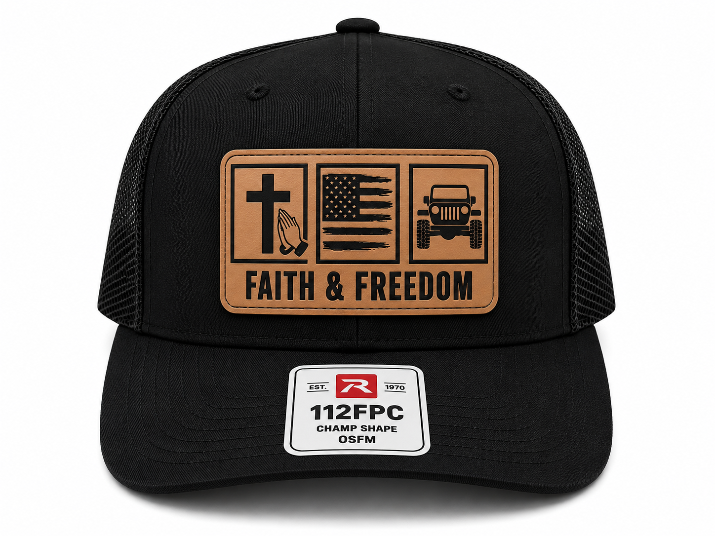 Faith & Freedom Hat Patch Hat Richardson 112FP