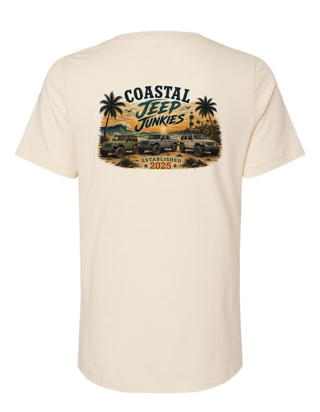 Coastal Jeep Junkies Women's Relaxed V-Neck Tee