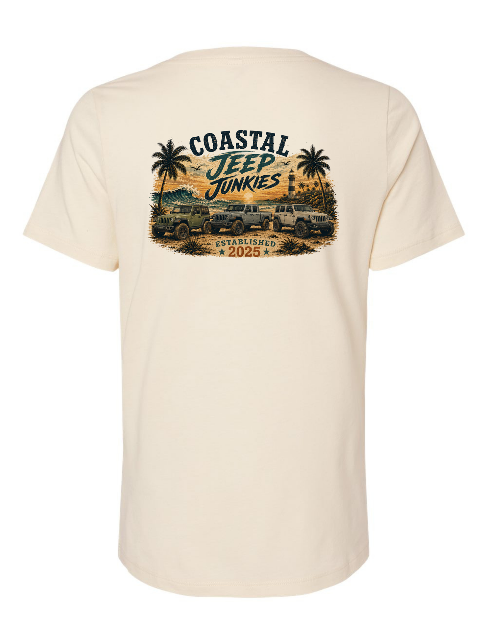 Coastal Jeep Junkies Women's Relaxed V-Neck Tee