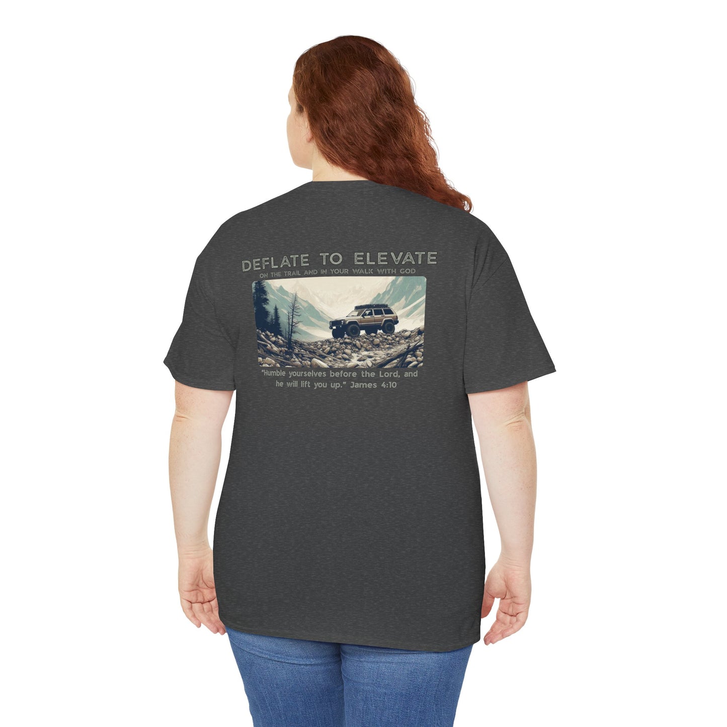 Deflate To Elevate Unisex Heavy Cotton Tee