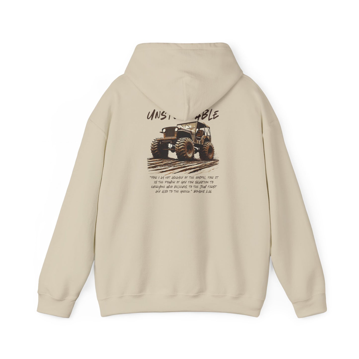Unstoppable Faith Off-Road Hoodie – Romans 1:16
