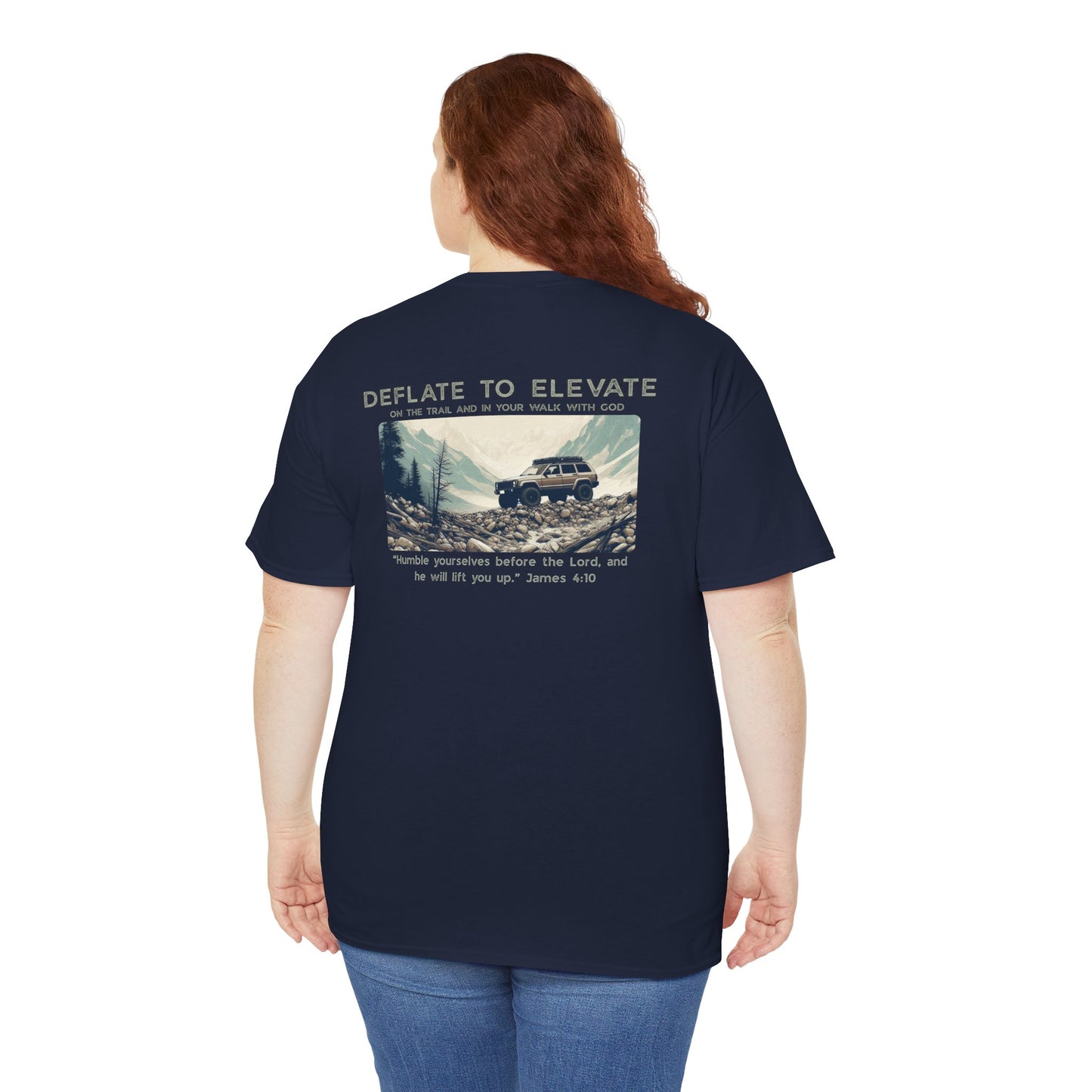 Deflate To Elevate Unisex Heavy Cotton Tee