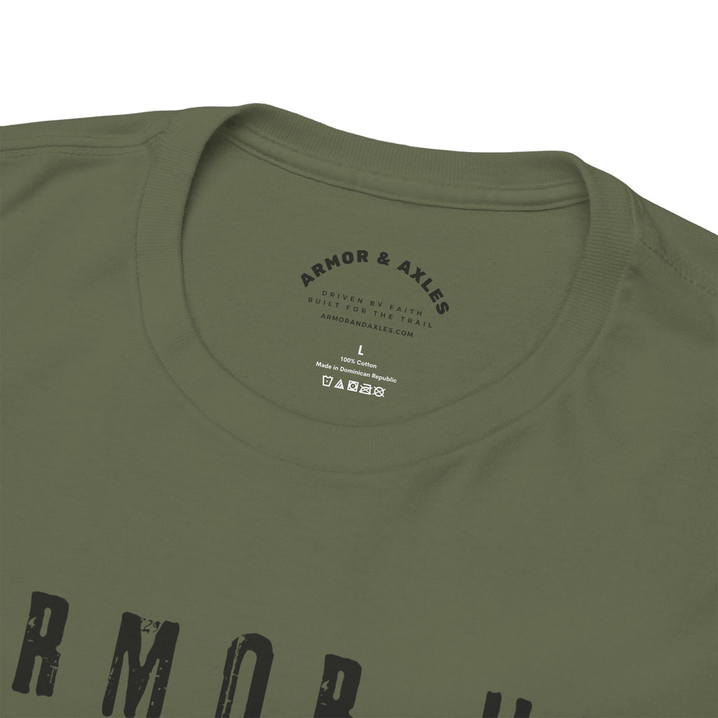 Armor Up, Battle On – Ephesians 6:11 Christian T-Shirt
