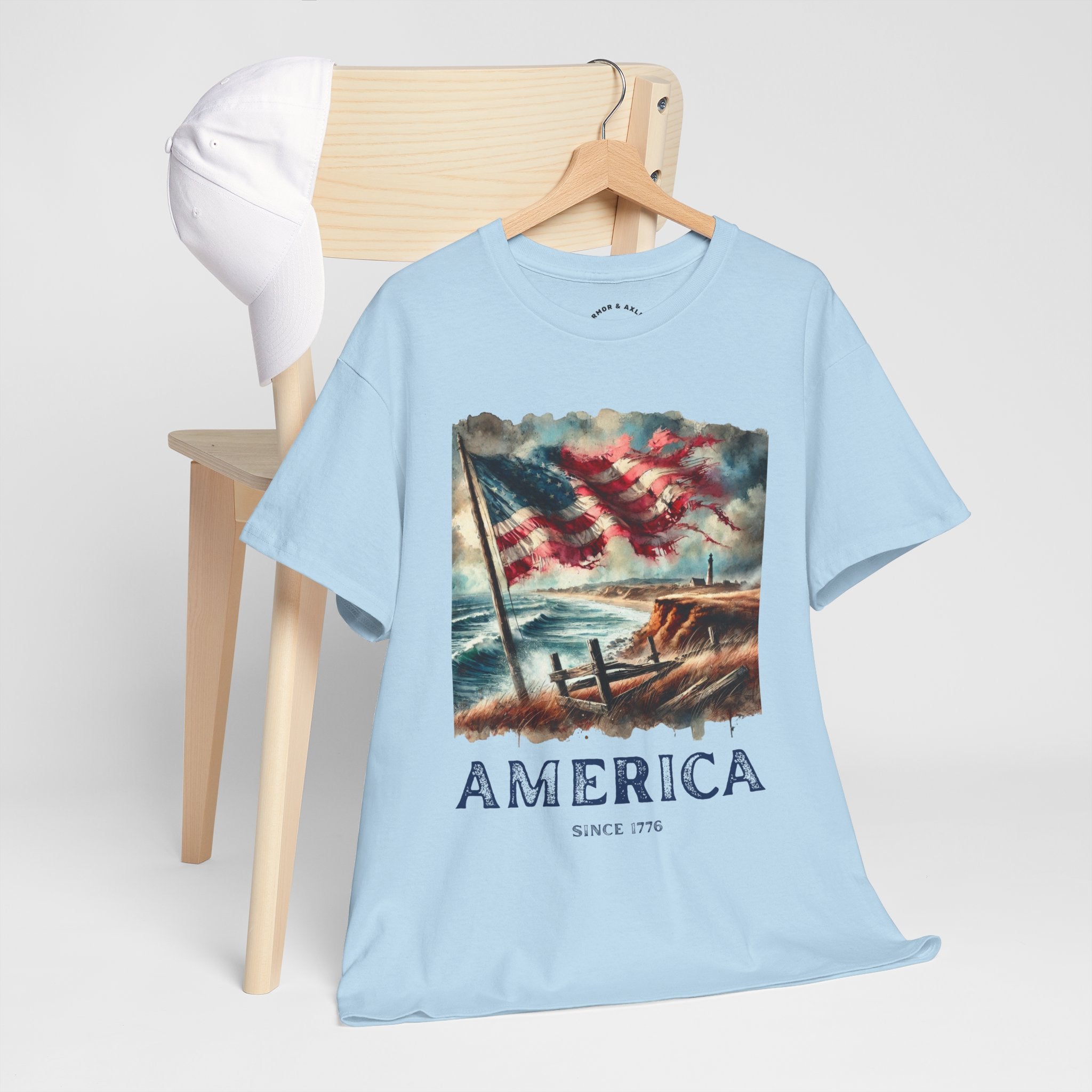 Vintage Style Americana T-Shirt, Casual Summer Tee, 4th of July Shirt, Patriotic Graphic Tee, Gift for Veterans