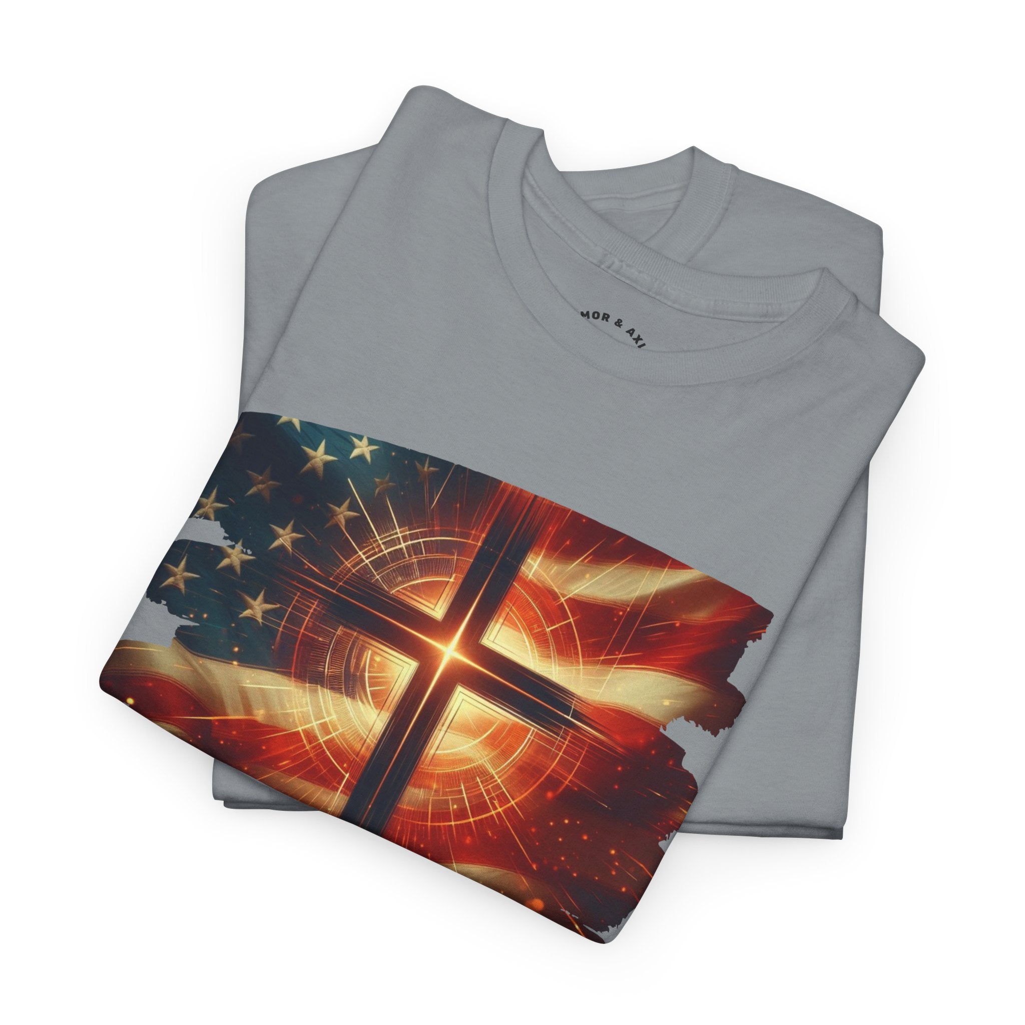 Radiant Cross American Flag T-Shirt