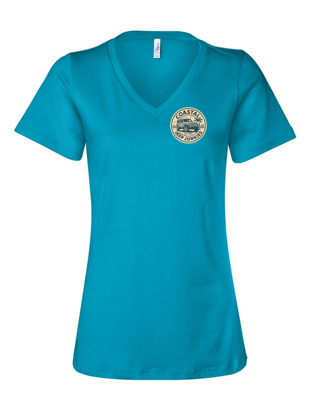 Coastal Jeep Junkies Women's Relaxed V-Neck Tee