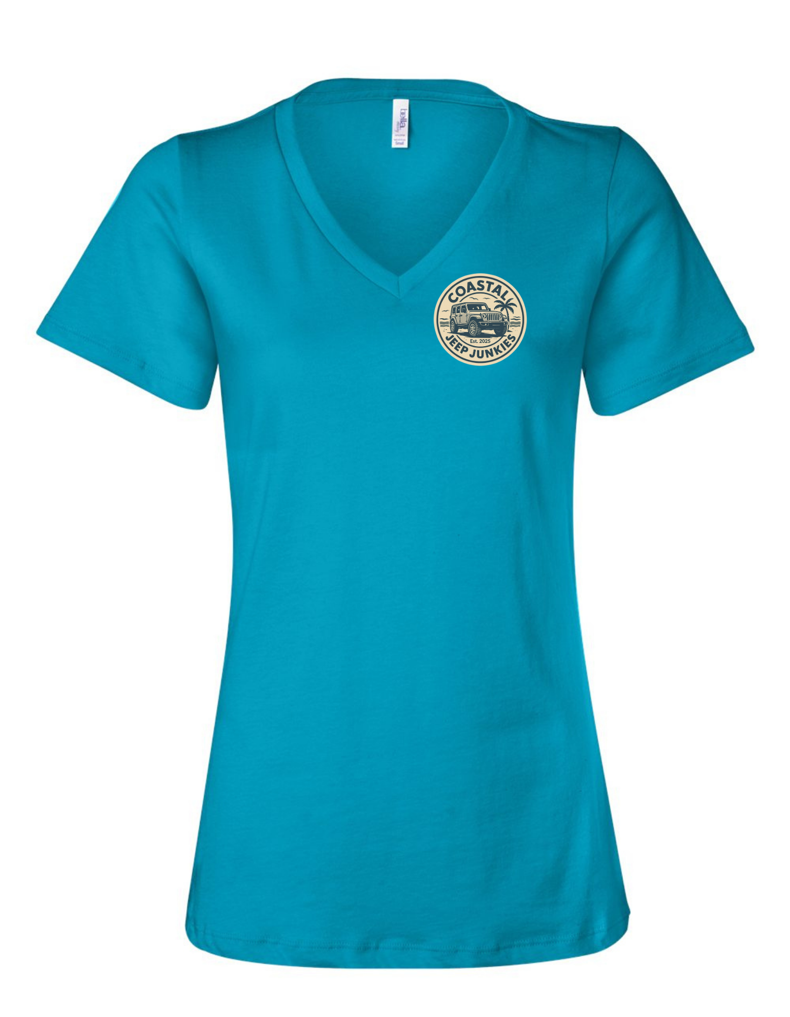 Coastal Jeep Junkies Women's Relaxed V-Neck Tee