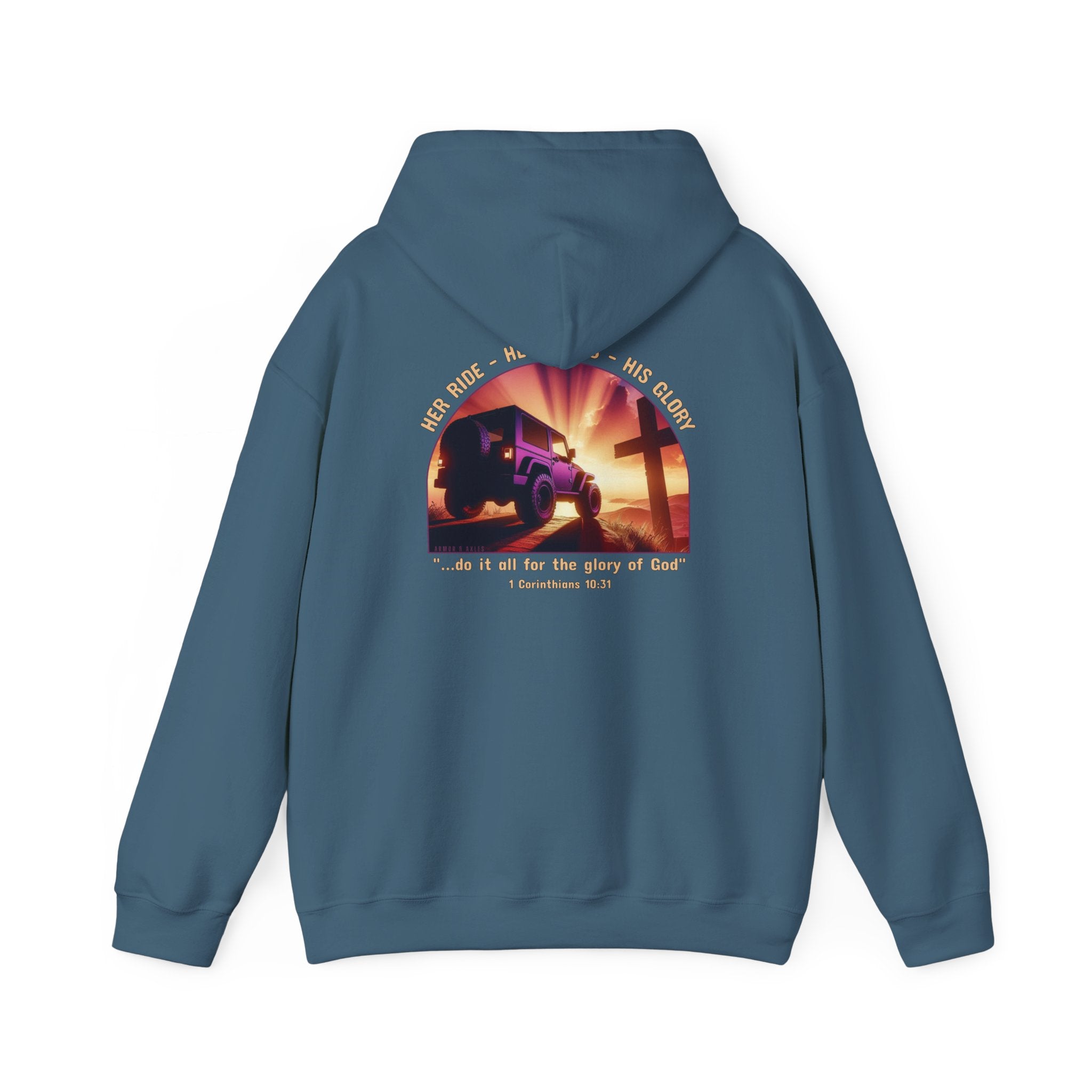 Her Ride Her Rules His Glory Blend Hooded Sweatshirt