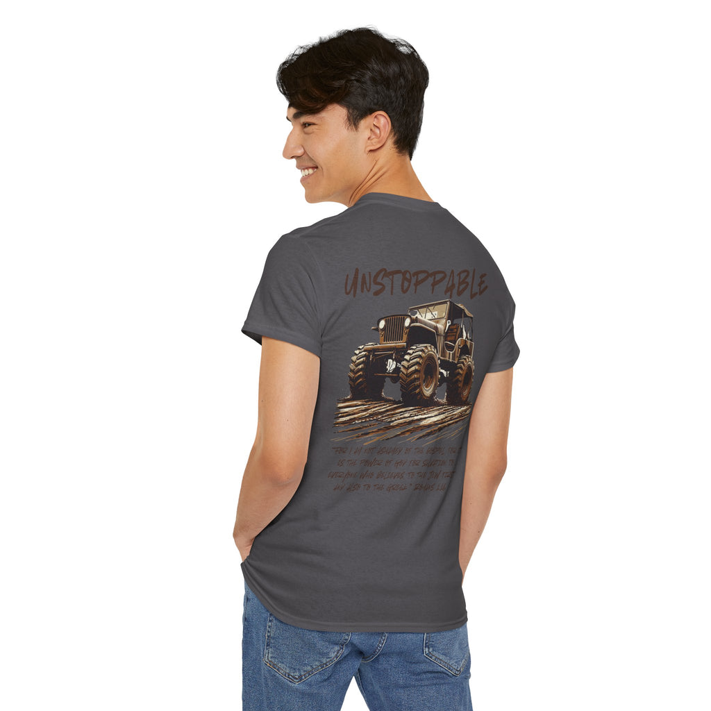 Unstoppable Faith Off-Road T-shirt – Romans 1:16