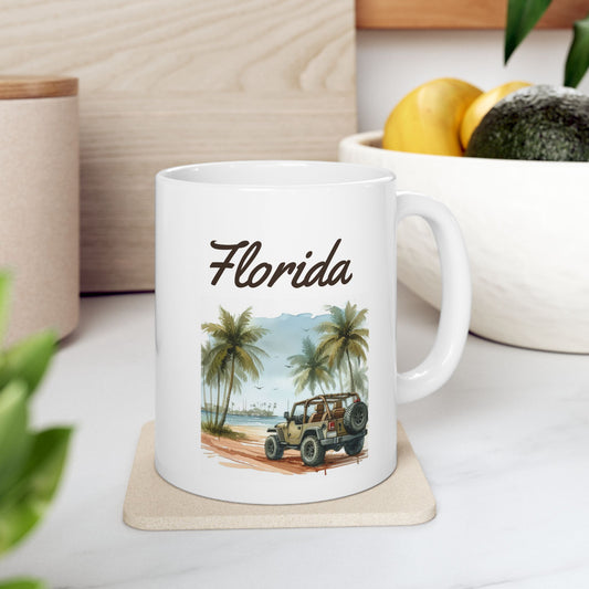 Florida Beach Ceramic Mug