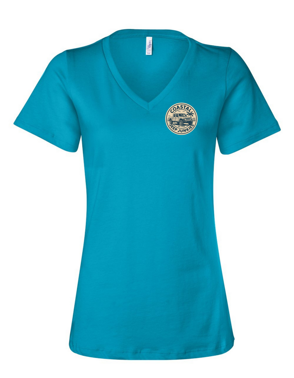 Coastal Jeep Junkies Women's Relaxed V-Neck Tee