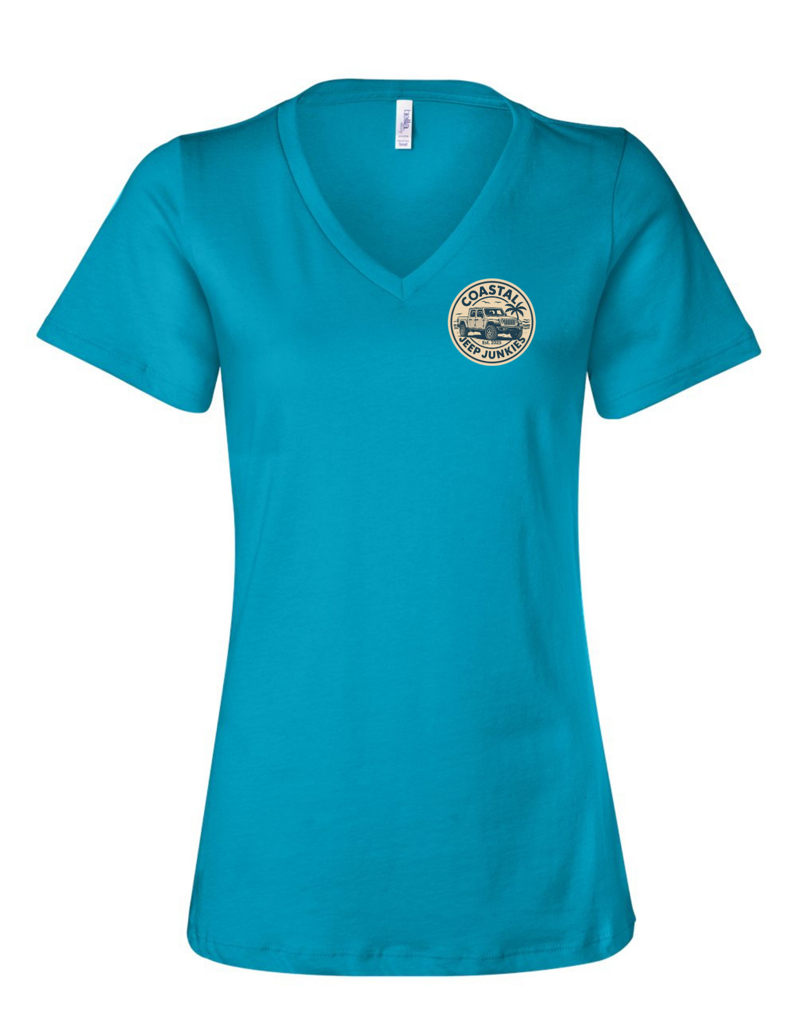 Coastal Jeep Junkies Women's Relaxed V-Neck Tee