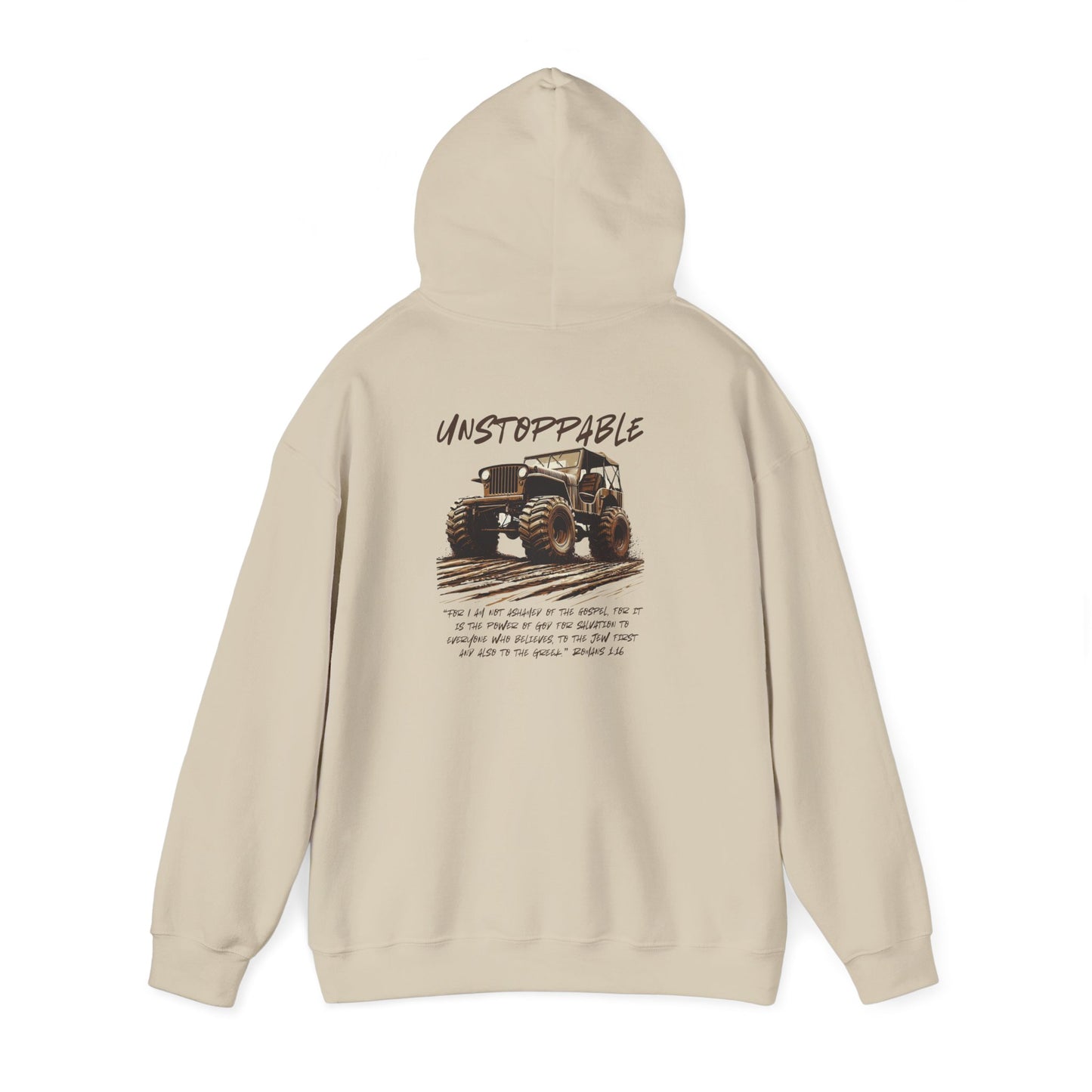 Unstoppable Faith Off-Road Hoodie – Romans 1:16
