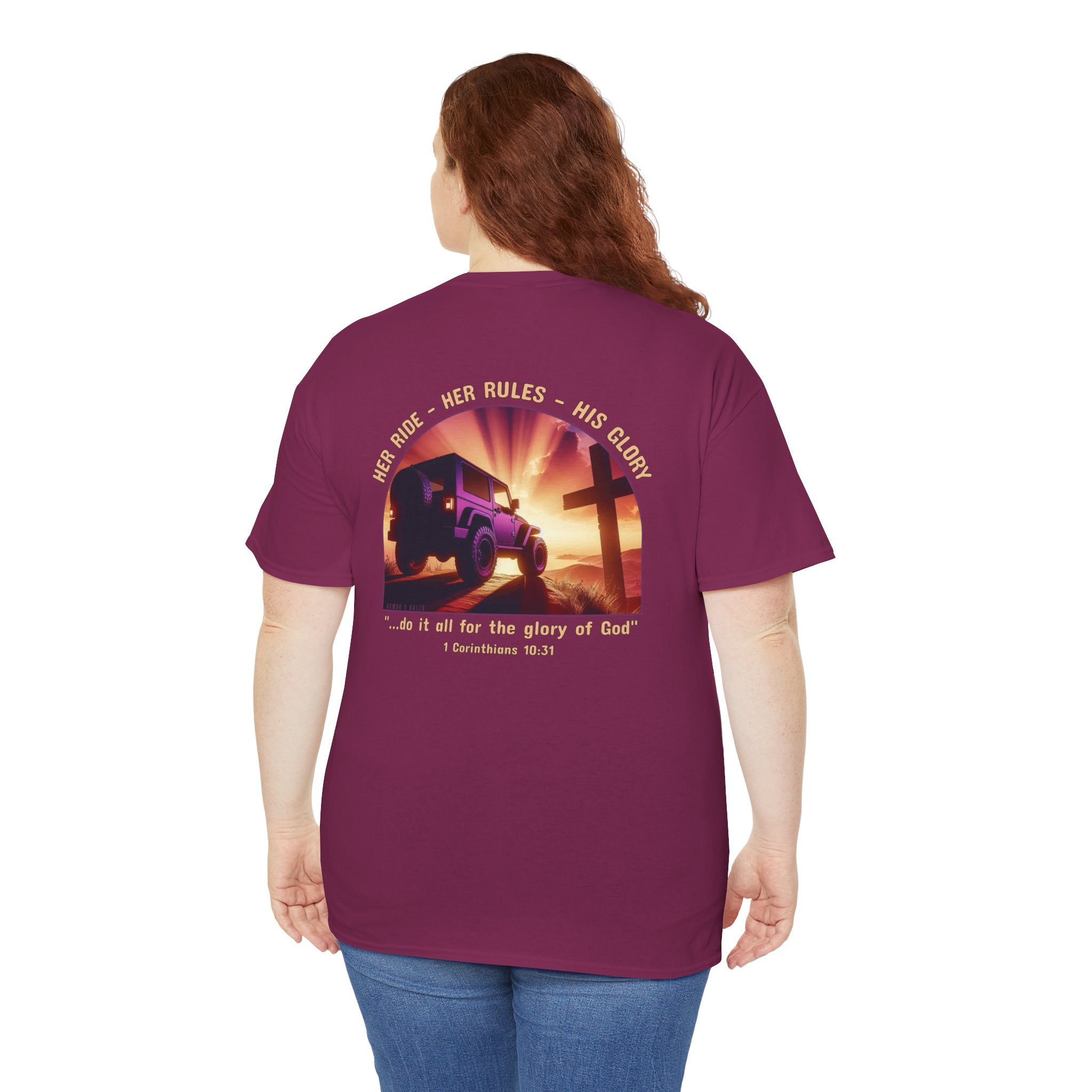 Her Ride • Her Rules • His Glory Ladies’ T-Shirt