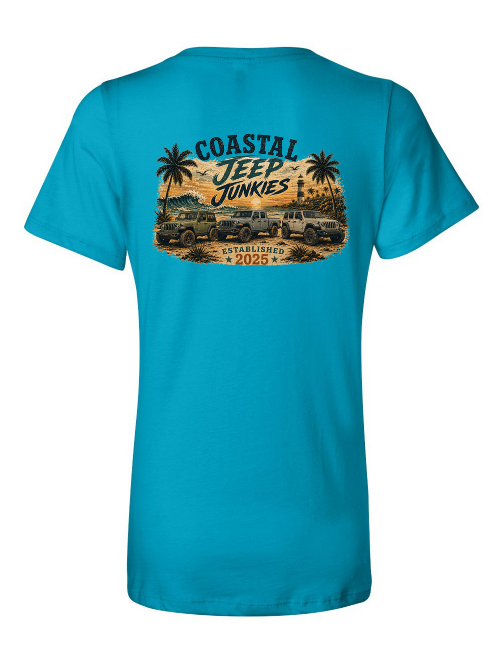 Coastal Jeep Junkies Women's Relaxed V-Neck Tee