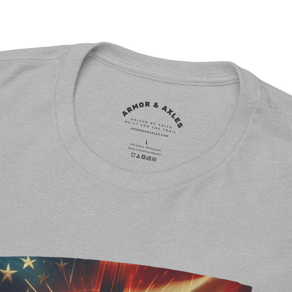 Radiant Cross American Flag T-Shirt
