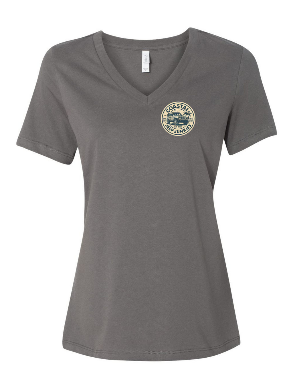 Coastal Jeep Junkies Women's Relaxed V-Neck Tee
