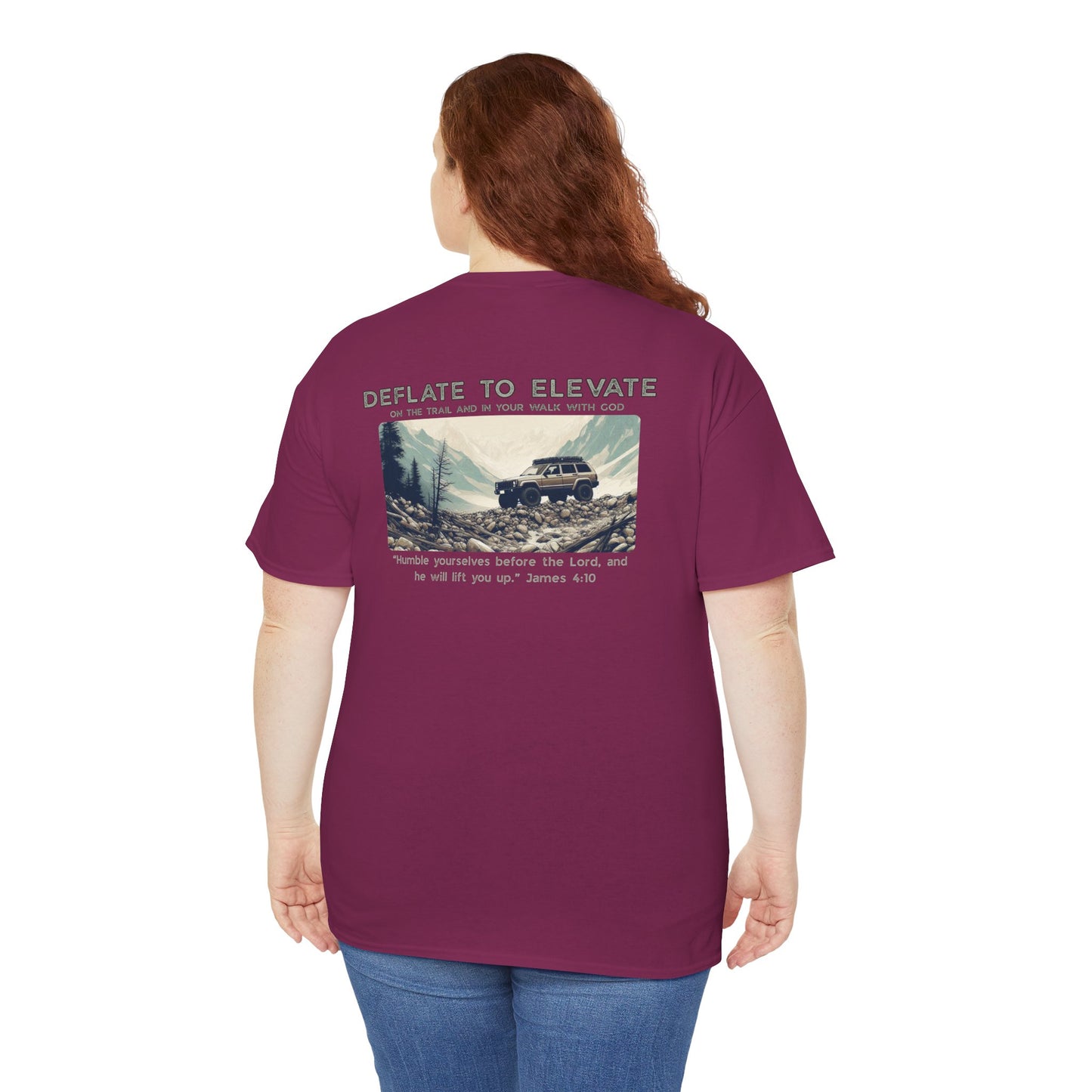 Deflate To Elevate Unisex Heavy Cotton Tee