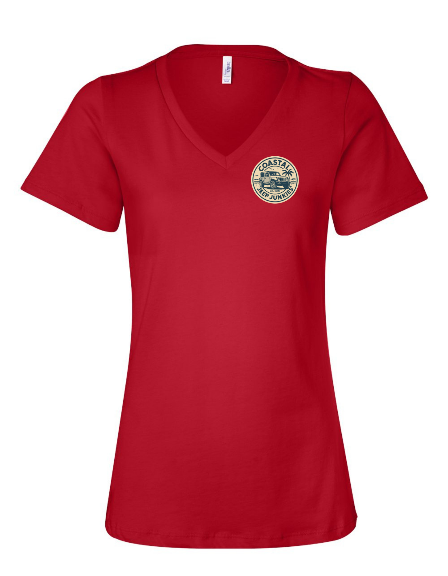 Coastal Jeep Junkies Women's Relaxed V-Neck Tee