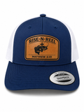 Rise-N-Reel Fishing Hat | Matthew 4:19 Leather Patch Yupoong Trucker
