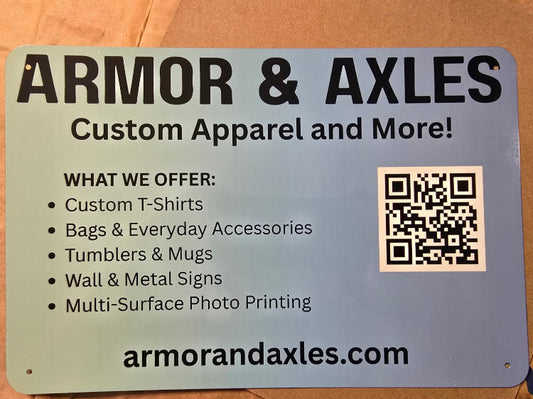 Custom Metal Sign 8"x10"