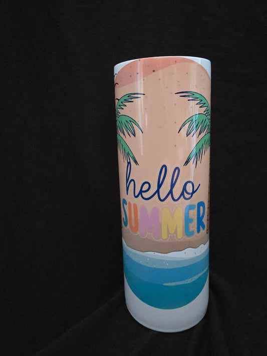Hello Summer Tumbler 20oz