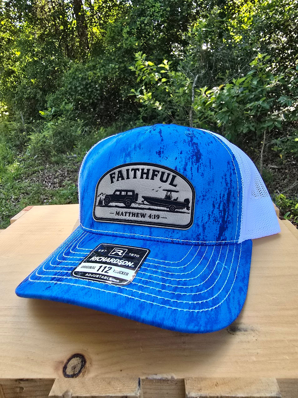 Faithful Richardson 112 Patch Hat | Matthew 4:19 Christian Trucker Cap