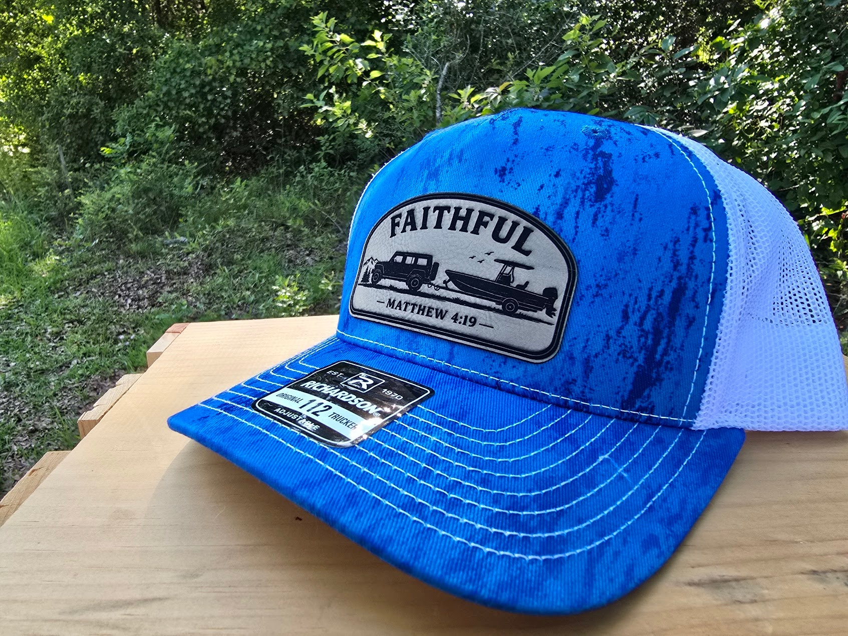 Faithful Richardson 112 Patch Hat | Matthew 4:19 Christian Trucker Cap