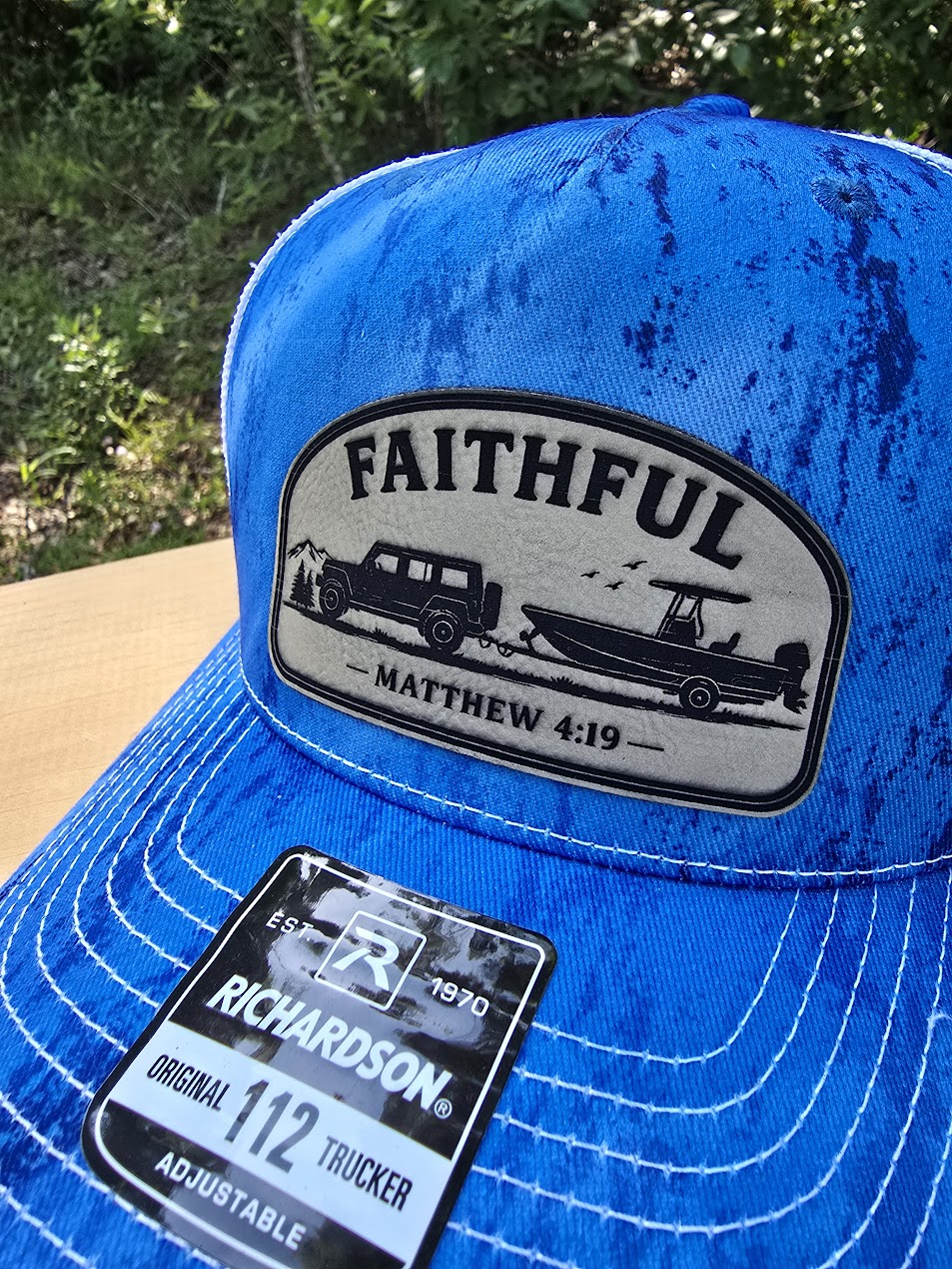 Faithful Richardson 112 Patch Hat | Matthew 4:19 Christian Trucker Cap