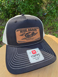 Rise Again | Proverbs 24:16 Leather Patch Trucker Hat